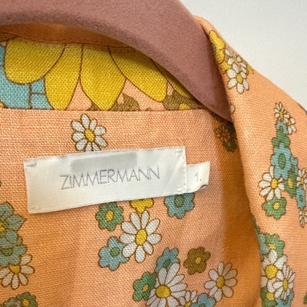 Zimmermann Floral Peach Mini Dress
#8180 - Picture 3 of 5